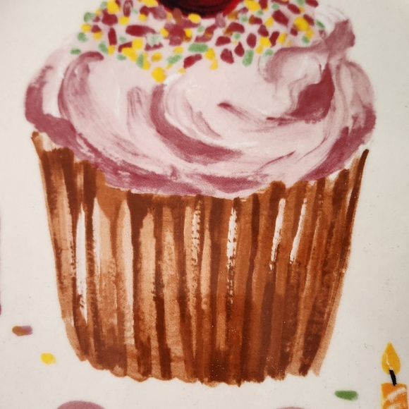 ANTHROPOLOGIE Nathalie Lete Joyeux Anniversaire Francophile Birthday Plate - Picture 2 of 5